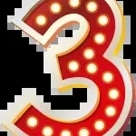 Three star company company icon